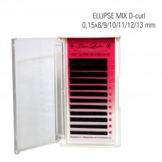 Naarits ELLIPSE ripsmed MIX D-Curl 0,15 x 8/9/10/11/12/13/14 mm